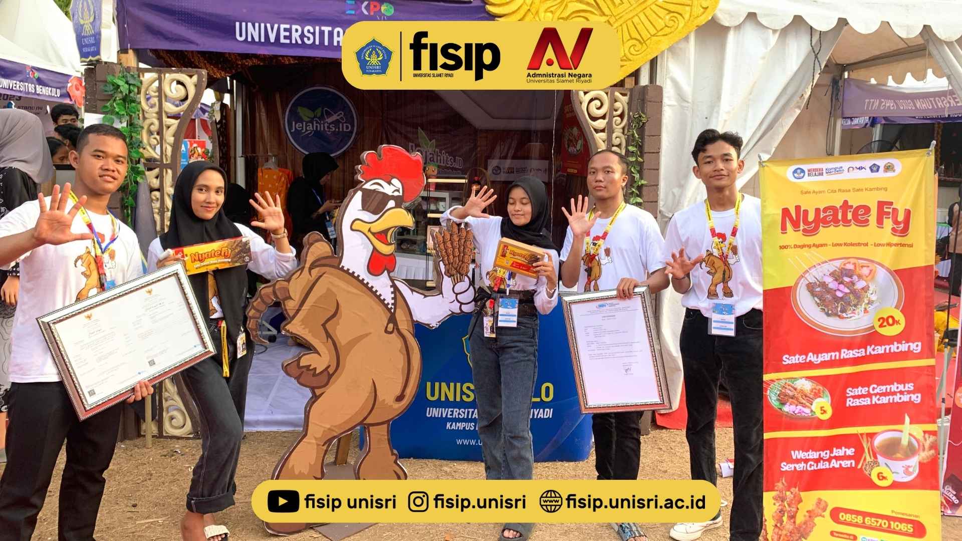Sate FY Produk PKM Mahasiswa Ilmu Administrasi Negara UNISRI Membawa Prestasi Di Tingkat Nasional