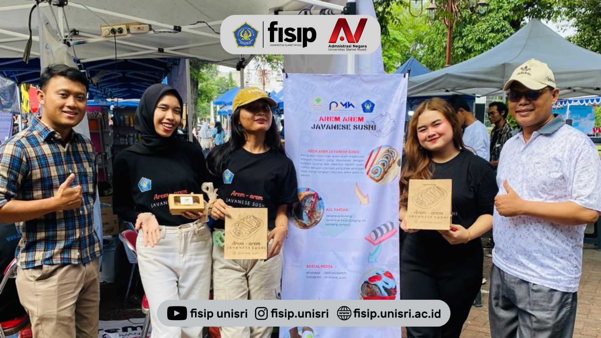 Mahasiswa AN Membuka Stand Kuliner di Balaikota Surakarta