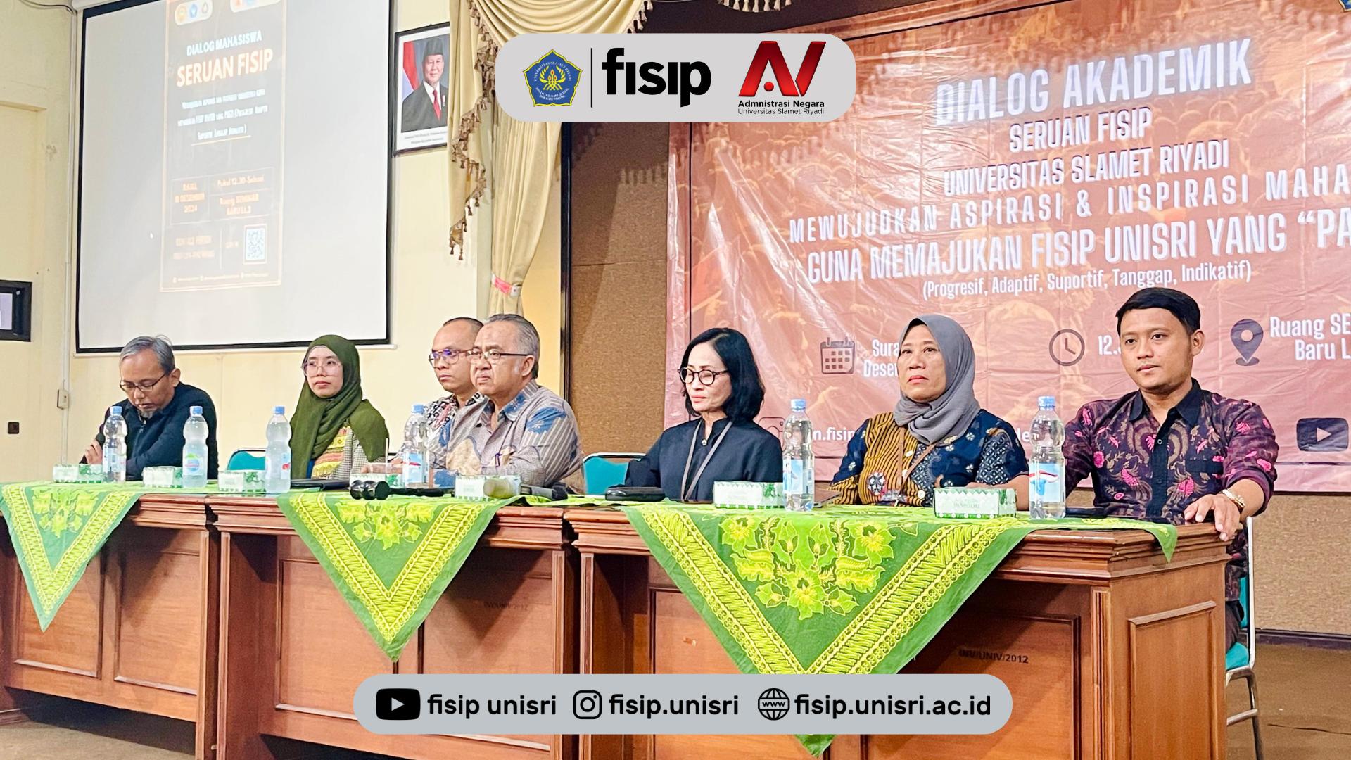 Dialog Mahasiswa dengan Fakultas Ilmu Sosial dan Ilmu Politik