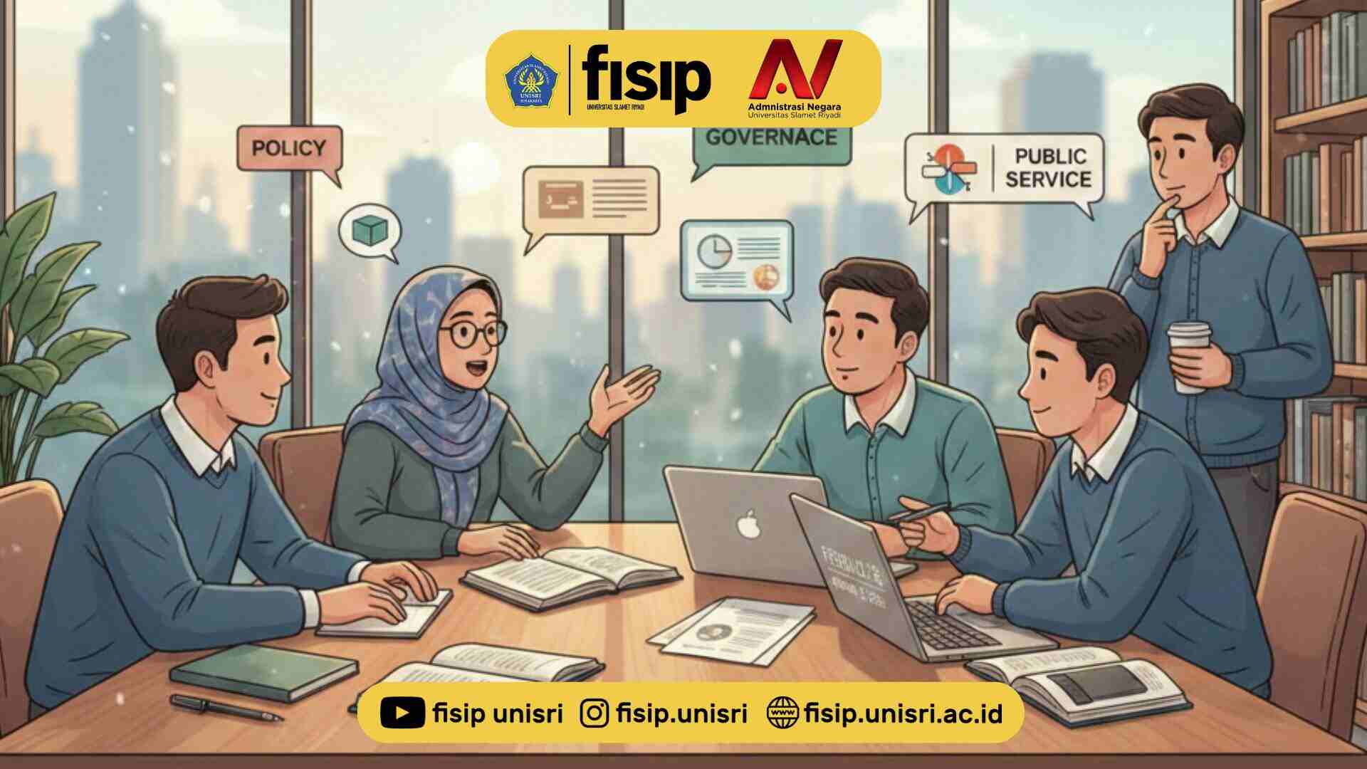 Pererat Sinergi Akademis dan Praktis, Mahasiswa Administrasi Negara UNISRI Melakukan Diskusi Ilmiah di  DPMPTSP Sukoharjo